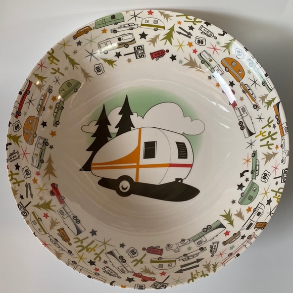 Camp Casual Retro Trailer Serving Bowl - Picture 1 of 2